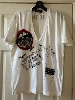 Dsquared2 V- Neck Cotton T Shirt